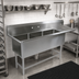 Thumbnail image #2 for John Boos Pro-Bowl 3-Compartment Sink with 36-Inch Right Drainboard, 30 x 24 x 14-Inch Bowls, 14-Gauge Stainless Steel
