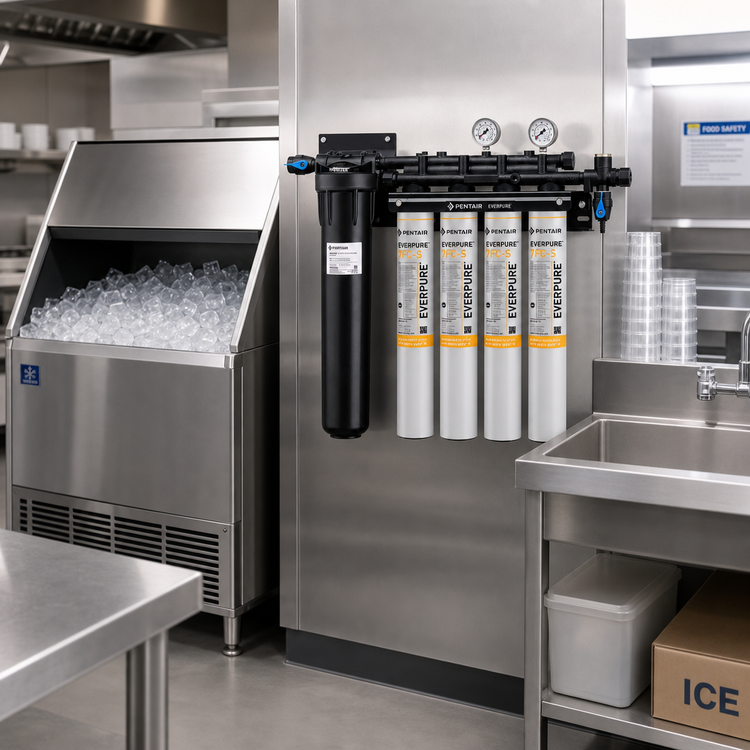 Product image #2 for Everpure Insurice Quad Ice Maker Water Filtration System with EC210 Prefilter and 4 7FC-S Cartridges