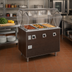 Thumbnail image #2 for Vollrath 2-Series Affordable Portable Deluxe 3-Well Hot Food Station with Lighted Buffet Breath Guard and Enclosed Base, Walnut Woodgrain, 120V