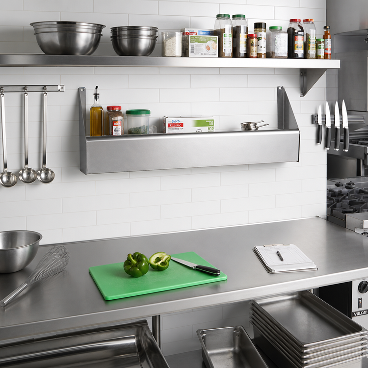 Product image #2 for CHOICE 50-Inch Single Stainless Steel Speed Rail with Keyhole Mounting