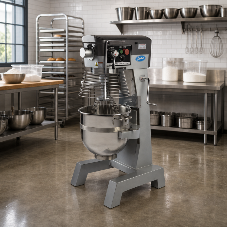 Product image #3 for General GEM130 30 Qt Floor Model 3-Speed Commercial Planetary Mixer with #12 Taper Hub