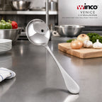 Thumbnail image #3 for Winco Venice 0037-04 6-1/4 Inch Extra Heavy Weight 18/8 Stainless Steel Bouillon Spoon, Mirror Finish Case of 25