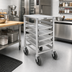 Thumbnail image #2 for Channel Manufacturing Half Size Aluminum End-Load Bun Pan Rack, 15-Pan Capacity, 5-Inch Swivel Casters