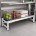 Thumbnail image #2 for Fermostock 59-Inch x 14-Inch x 12-Inch Deep Anodized Aluminum Dunnage Rack