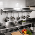 Thumbnail image #2 for John Boos Stallion 132-Inch Wall-Mount Pot Rack Shelf, 12-Inch Deep, 16-Gauge Stainless Steel