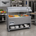 Thumbnail image #2 for Vollrath 2-Series Affordable Portable™ 4-Well Mobile Hot Food Station with Open Storage Base and Buffet Breath Guard with Lights