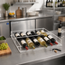 Thumbnail image #2 for Beverage-Air Flat White Epoxy-Coated Commercial Wine Rack for MMR23, 12-Bottle Capacity