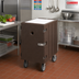 Thumbnail image #3 for Cambro Camcart Insulated Food Storage Box Cart with Security Package and Cutting Board, 18 x 26 Inch, 13-Support, Dark Brown