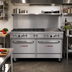 Thumbnail image #2 for Southbend Ultimate 60-Inch Gas Restaurant Range with 6 Burners, 24-Inch Griddle, and 2 Cabinet Bases