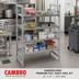 Thumbnail image #2 for Cambro Camshelving Premium Full Shelf Rail Kit, 14 Inch x 72 Inch, Soft Gray