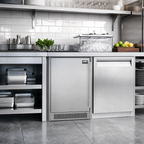 Thumbnail image #2 for Summit Commercial BIM182ADAIF Undercounter Panel-Ready Clear Ice Maker, 60 lb/Day, 33 lb Storage, Stainless Steel