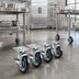 Thumbnail image #2 for Krowne 5-Inch Plate-Mount Caster Set with Brakes