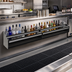 Thumbnail image #2 for Glastender 67-Inch Double Stainless Steel Speed Rail with Open Step-and-Rail Design