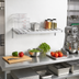 Thumbnail image #3 for New Age Adjustable Heavy-Duty Wall-Mounted T-Bar Shelf, 18 x 48 Inches, Aluminum