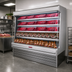 Thumbnail image #2 for Howard-McCray 35E Series Packaged Meats Vertical Case Remote Open Merchandiser, 99 Inch Wide, Stainless Steel, LED Shelves
