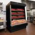 Thumbnail image #2 for Howard-McCray Packaged Meat Low-Base Remote Open-Air Merchandiser, 51-Inch Wide, Black, 3-Tier Shelving