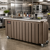 Thumbnail image #2 for Cambro CamBar 54-Inch Designer Decor Portable Beverage Bar with Ice Sink and Speed Rail