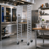 Thumbnail image #2 for Dinex Econo-Tabletop Aluminum Pan Rack for 18 x 26 Inch Trays, 5-Tray Capacity