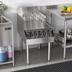 Thumbnail image #2 for CHOICE Freestanding Stainless Steel Recessed Drainboard with Backsplash and Removable Perforated Shelf, 18 Inch x 24 Inch