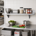 Thumbnail image #2 for Advance Tabco Wall-Mounted Stainless Steel Shelf, 72 x 12 Inches, 16 Gauge, Satin Finish
