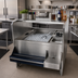 Thumbnail image #2 for Advance Tabco Prestige Supreme 44-Inch x 30-Inch Double Service Station with Pass-Thru Ice Bin, 10-Circuit Cold Plate, and 2 Hand Sinks
