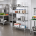 Thumbnail image #2 for Eagle Group 4-Tier Wire Starter Shelving Unit, 24 x 21 x 74 Inches, Stainless Steel Finish