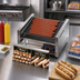 Thumbnail image #3 for Grill-Max 30-Dog Roller Hot Dog Grill with Integrated Bun Drawer, StalTek Rollers, Stadium Seating, and Programmable Electronic Controls