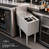 Thumbnail image #2 for Krowne Royal Series 12-Inch Wide Underbar Tool Caddy with Push-Down Glass Rinser Faucet and 4 Wet Bins