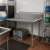Thumbnail image #2 for BlendPort® 84-Inch Straight Clean Dishtable, Right-Hand, 16-Gauge 300 Series Stainless Steel, 10-Inch Backsplash