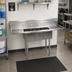 Thumbnail image #2 for BK Resources 60-Inch Three-Compartment Convenience Store Sink with Dual 12-Inch Drainboards and 9-Inch Backsplash