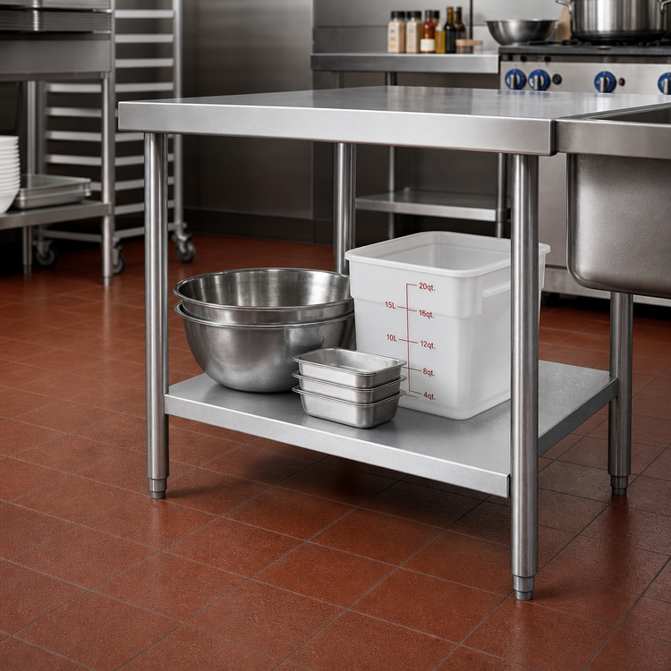 Product image #2 for 24 x 24-1/8 Inch Galvanized Dishtable Undershelf