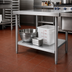 Thumbnail image #2 for 24 x 24-1/8 Inch Galvanized Dishtable Undershelf