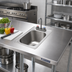 Thumbnail image #2 for Eagle Group Single-Compartment Self-Rimming Drop-In Sink, 16 x 14 x 9-1/2 Inch Bowl, 20/304 Stainless Steel