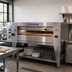 Thumbnail image #2 for Bakers Pride Super Deck Series Y-800BL-DSP Gas Display Pizza Deck Oven, Single Deck, 66