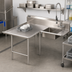 Thumbnail image #2 for John Boos Pro-Bowl L-Shaped Soiled Landing Dishtable with 20