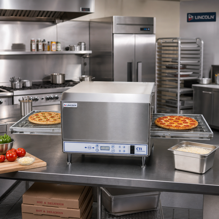 Product image #2 for Lincoln Foodservice DCTI 2500 Series Ventless Digital Countertop Impinger Conveyor Oven, 20-Inch Baking Chamber