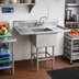 Thumbnail image #2 for Eagle Group Spec-Master FN Series 1-Compartment Stainless Steel Sink with Left Drainboard, 24 x 24 x 14 Inch Bowl