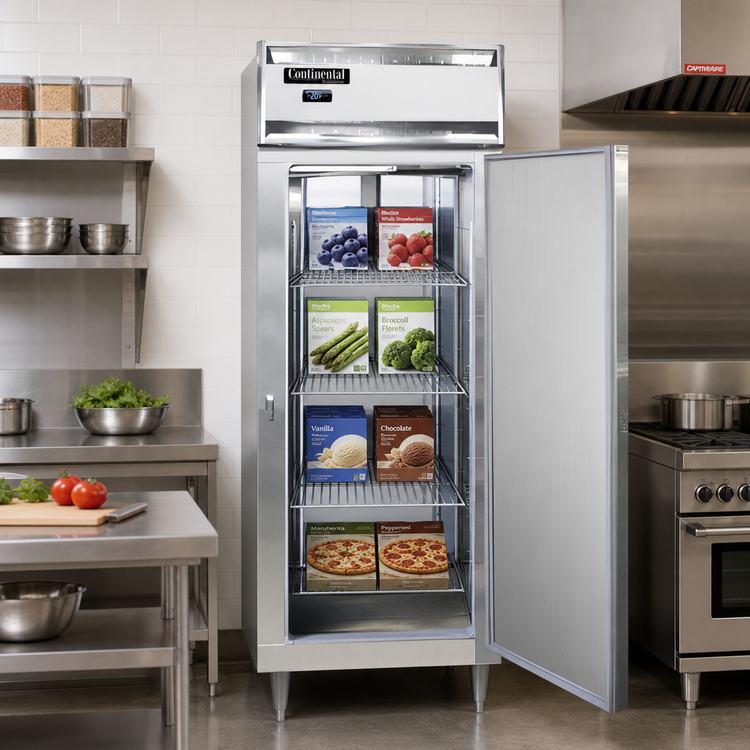 Product image #2 for Continental Refrigerator Designer Line D1FENSAPT One-Section Wide Pass-Thru Freezer with Stainless Steel Exterior