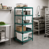 Thumbnail image #2 for Eagle Group QuadPlus 5-Tier Stationary Wire Shelving Starter Unit, 36 x 24 x 74 Inches, Green Epoxy Finish