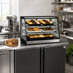 Thumbnail image #2 for Federal Industries Countertops CD4828 47-Inch Countertop Full-Service Non-Refrigerated Pastry Display Case, Curved Glass, LED Lighting