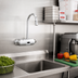 Thumbnail image #2 for T&S Brass ChekPoint Wall-Mount Touchless Faucet with Rigid Gooseneck Spout, 4-Inch Centers, Hydro-Generator Power