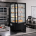 Thumbnail image #2 for BakeryXpress Countertop Pass-Thru Refrigerated Display Case with Double Glass Doors and 3 Shelves
