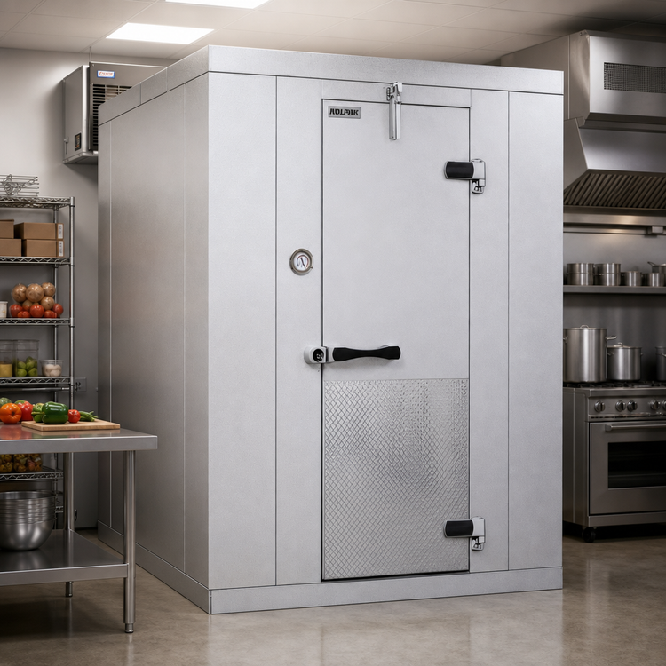 Product image #2 for Kolpak Kold-Front 10' x 8' x 7'6" Indoor Walk-In Freezer with Floor and Remote Refrigeration