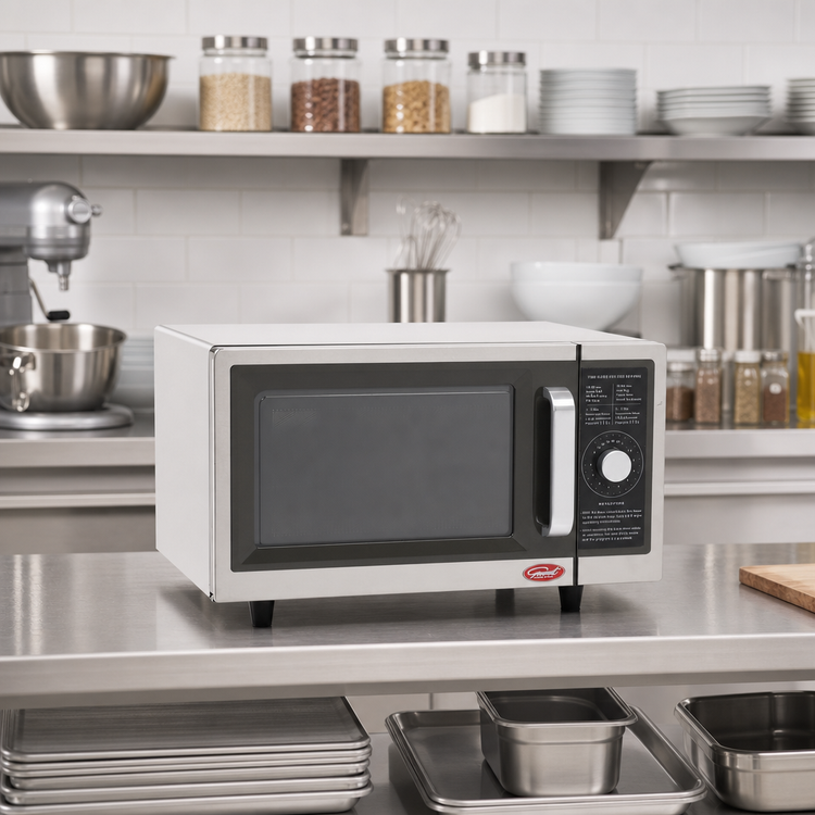 Product image #3 for General 1.0 Cu. Ft. 1000-Watt Countertop Microwave Oven with Dial Controls