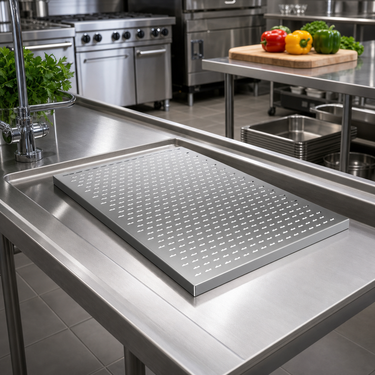 Product image #2 for Krowne Royal Series 18" x 24" Perforated Stainless Steel Drainboard Insert