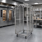 Thumbnail image #2 for Baxter Manufacturing BDRSB-20 Stainless Steel Double Side-Load Rack for Double Rack Oven, 20 Slides