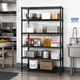 Thumbnail image #2 for Quantum 5-Shelf Wire Shelving Starter Kit, 54 x 24 x 86 Inch, Black Epoxy Antimicrobial Finish