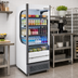 Thumbnail image #2 for Beverage-Air Vuemax VMHC-12-1-W Vertical Open-Air Merchandiser, 12.15 Cu. Ft., 5 Shelves, White