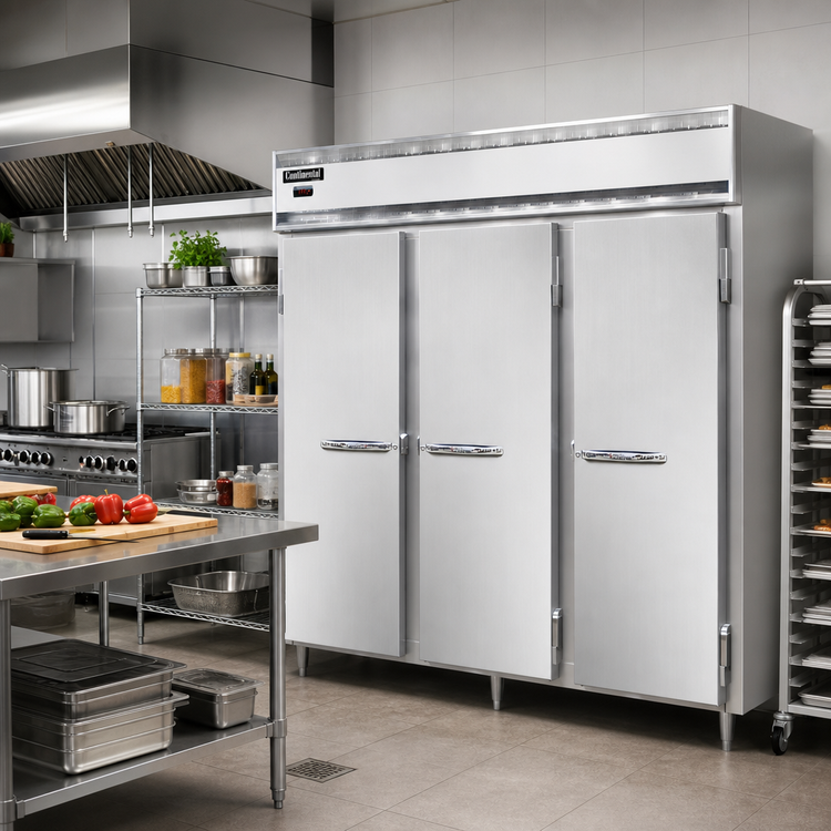 Product image #2 for Continental Refrigerator DL3W Three-Section Reach-In Heated Holding Cabinet