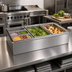 Thumbnail image #2 for Atlas Metal WIC-6 6-Pan Insulated Cold Food Drop-In Unit
